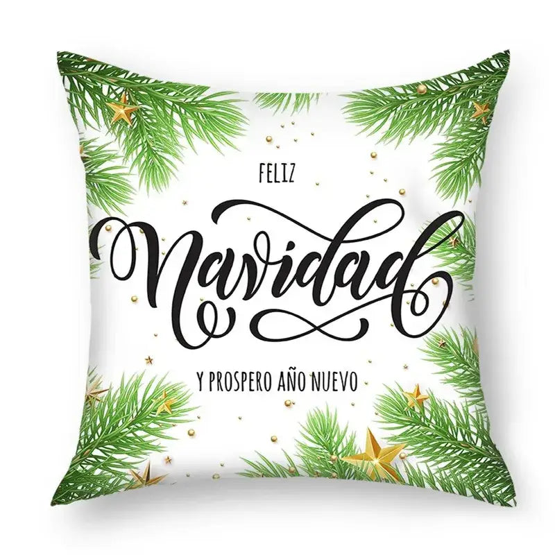 Green christmas nordic sofa pillowcase living room cushion cover