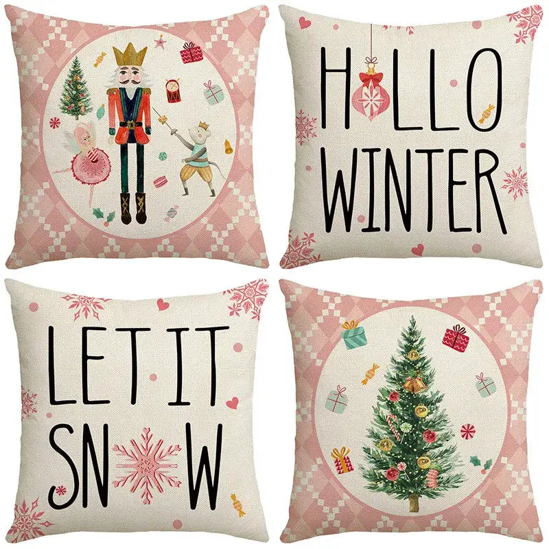Decorbites christmas pillowcase collection – living room festive decor