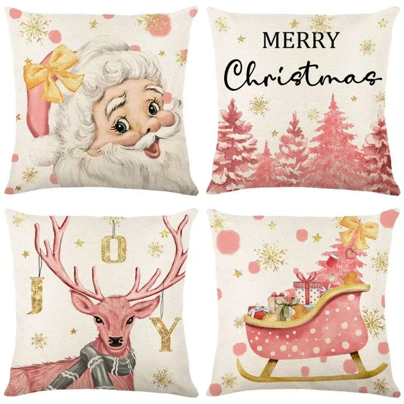 Decorbites christmas pillowcase collection – living room festive decor