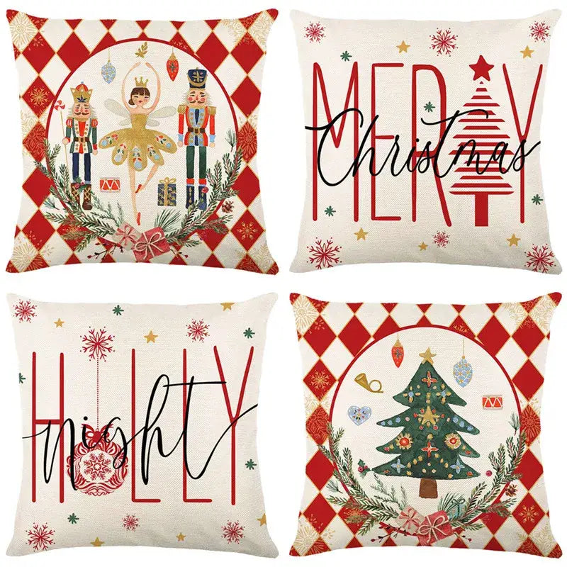Decorbites christmas pillowcase collection – living room festive decor