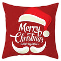 Red and white santa claus snowflake pillow cover living room decor