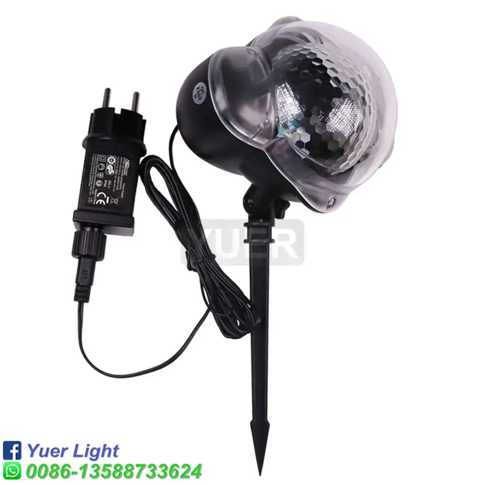 Black christmas snow projector lights outdoor party spotlight