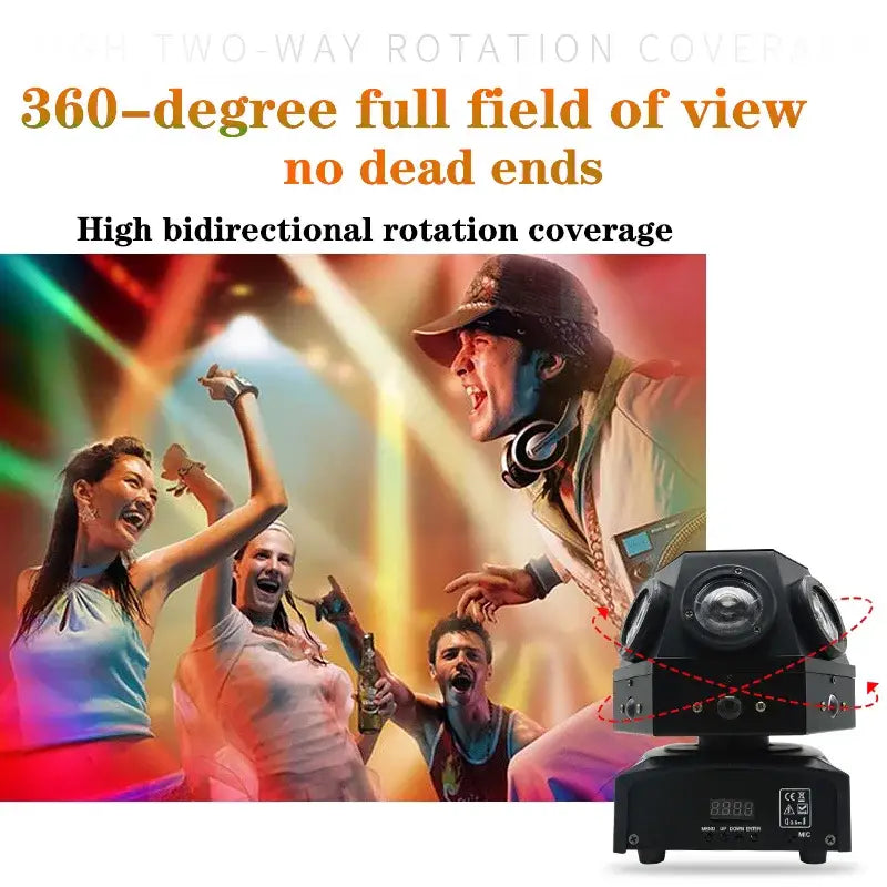 Professional black dual laser beam dj disco stage lights living room