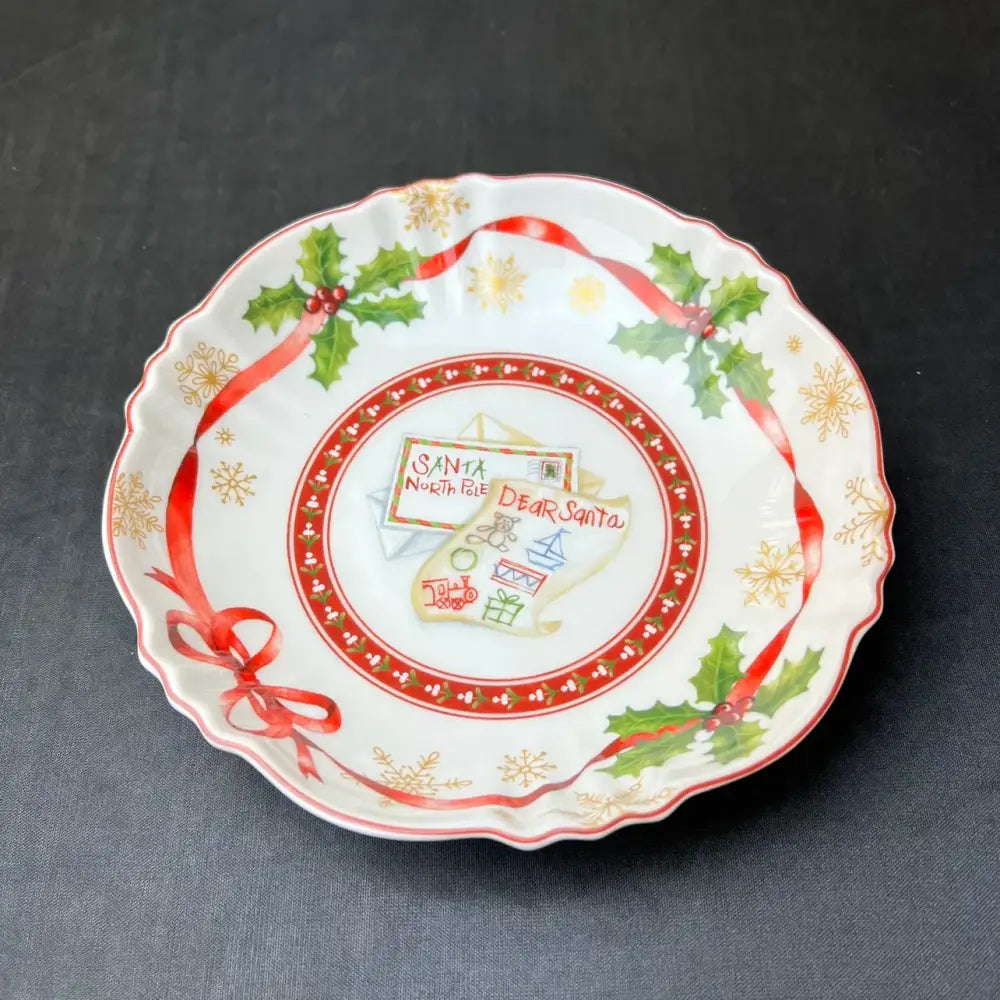 Festive red & green christmas tableware dining room ceramic set