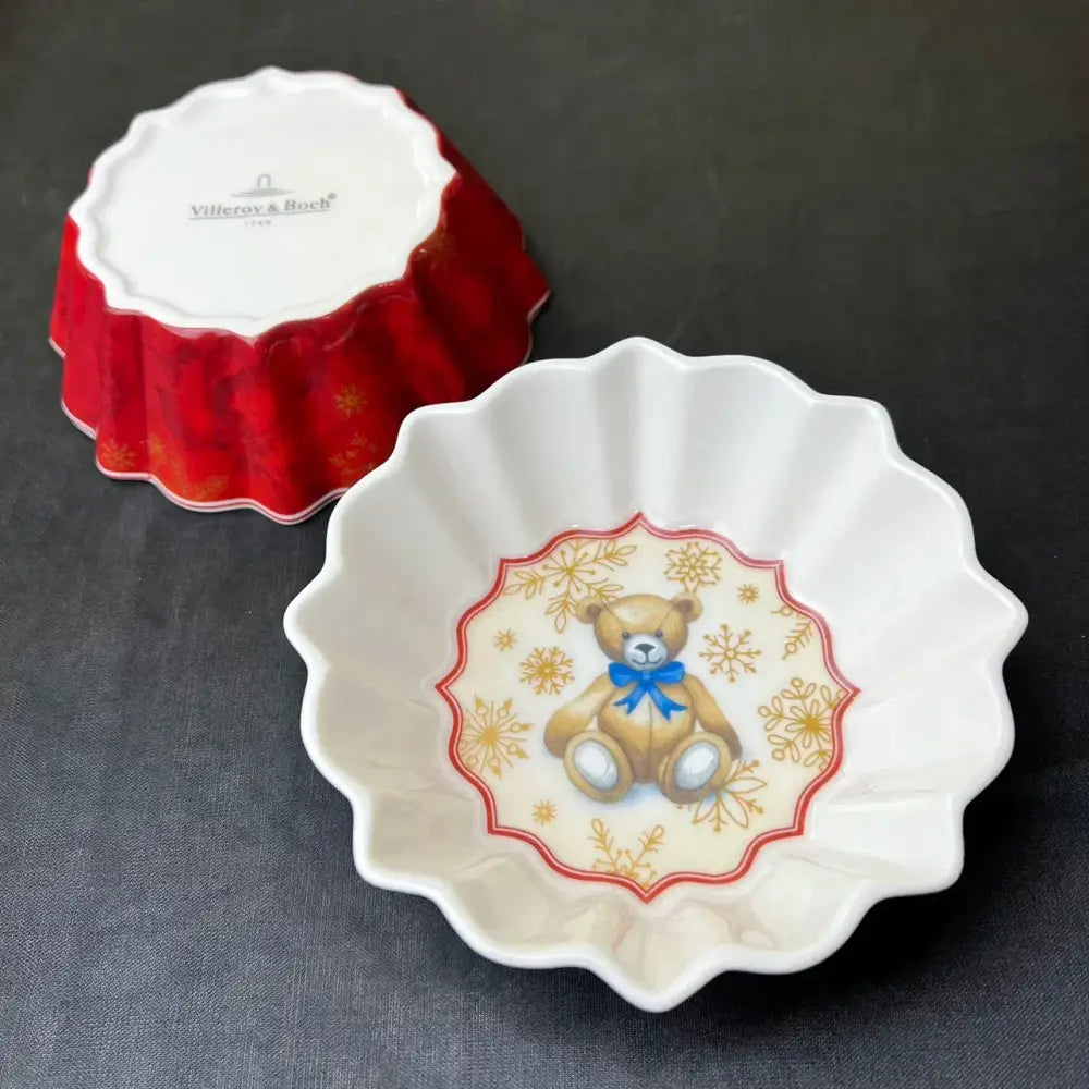 Festive red & green christmas tableware dining room ceramic set