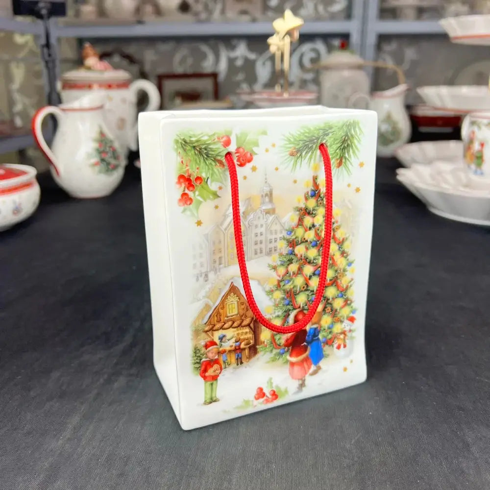 Festive red & green christmas tableware dining room ceramic set