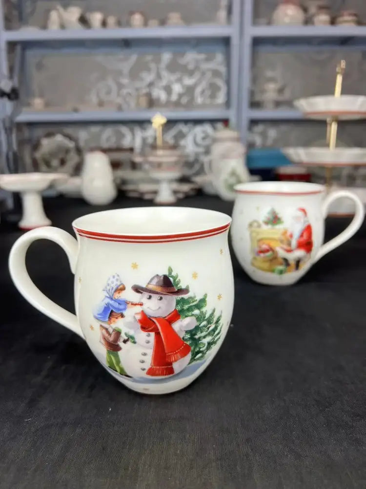 Festive red & green christmas tableware dining room ceramic set