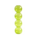 Vibrant stacked glass bubble vase living room decor