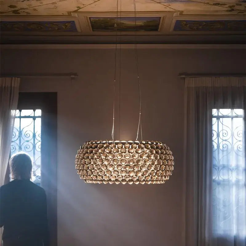 Decorbites clear gold acrylic pendant lights living room chandelier