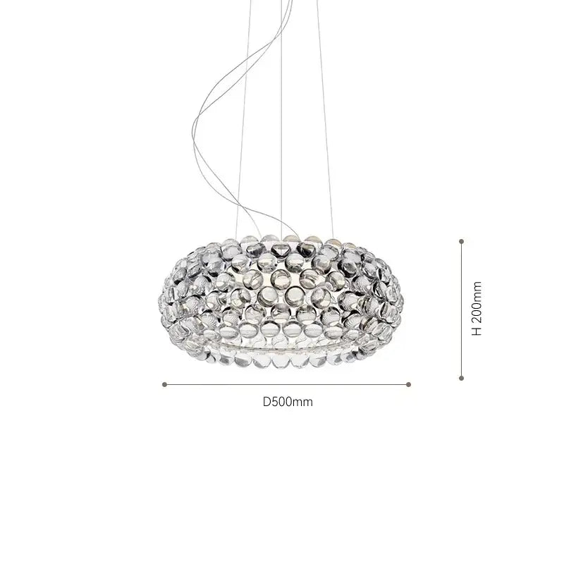 Decorbites clear gold acrylic pendant lights living room chandelier