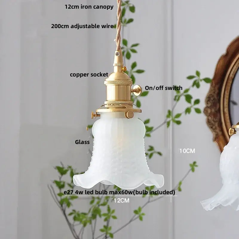 Decorbites clear leaf gold textured glass pendant light dining room