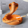 Decorbites cobra ashtray orange resin office smoking accessory
