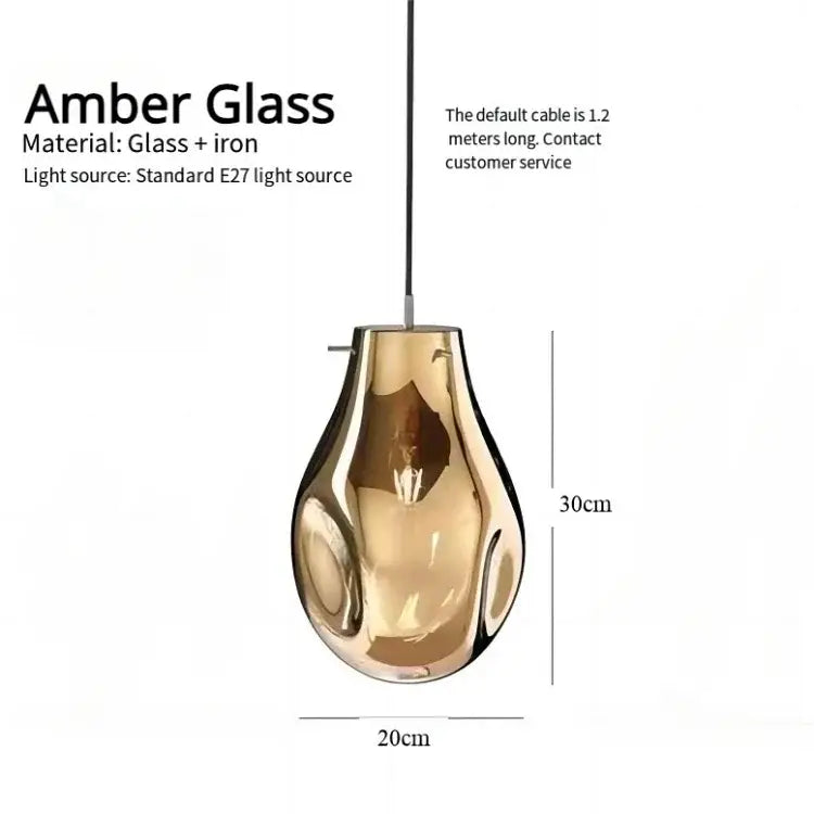 Decorbites colorful glass chandelier dining room pendant light