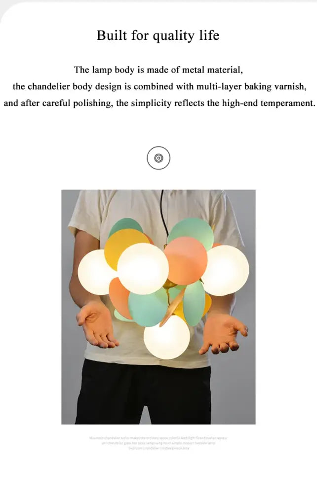 Modern brass colorful led branch chandelier living room light