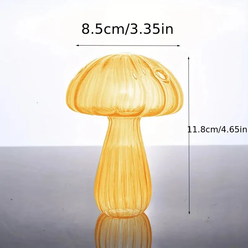 Rainbow gradient glass mushroom vase living room colorful home decor