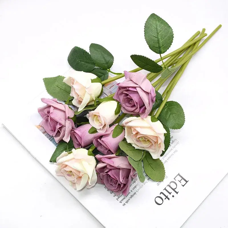 Modern pink & white faceted flower vase for living room home decor