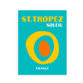 Modern turquoise and yellow travel posters art print living room