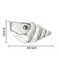 Decorbites conch ashtray silver and white ceramic living room decor