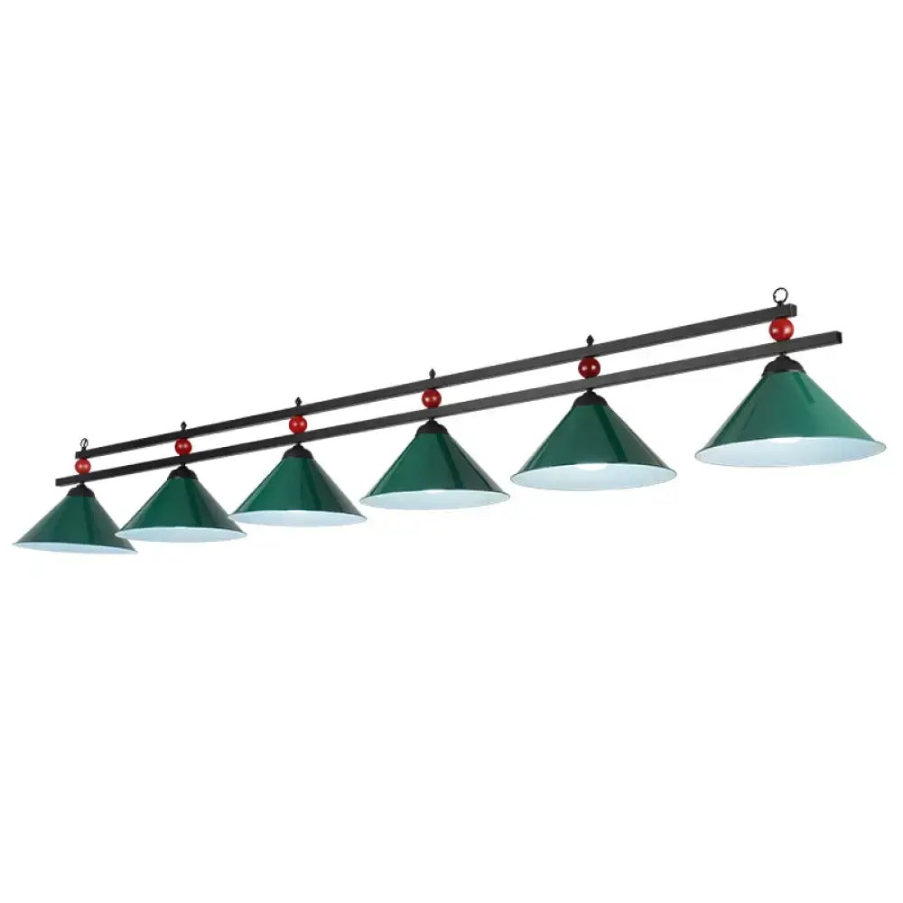 Industrial black metal pendant ceiling light game room billiards accent