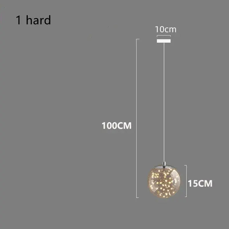 Modern spiral crystal ball chandelier dining room pendant light