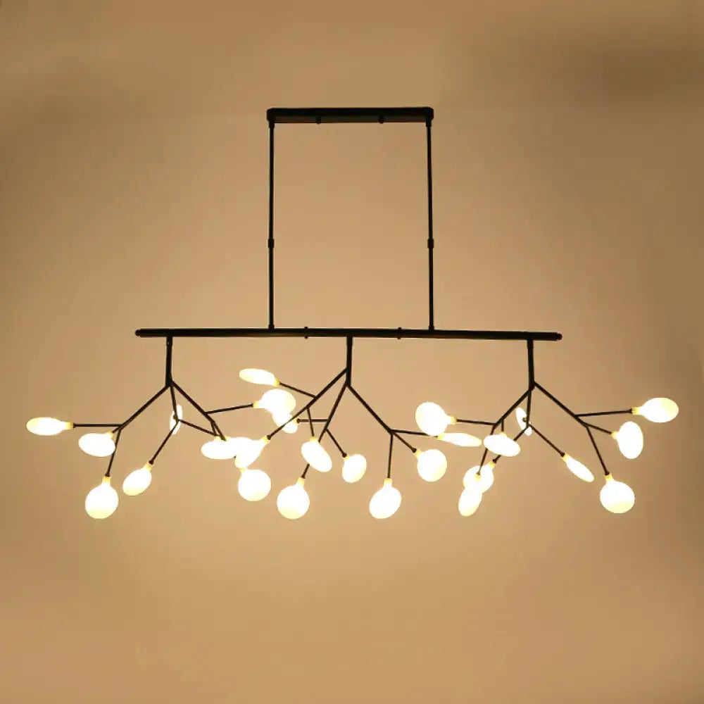 Contemporary black heracleum island pendant light dining room