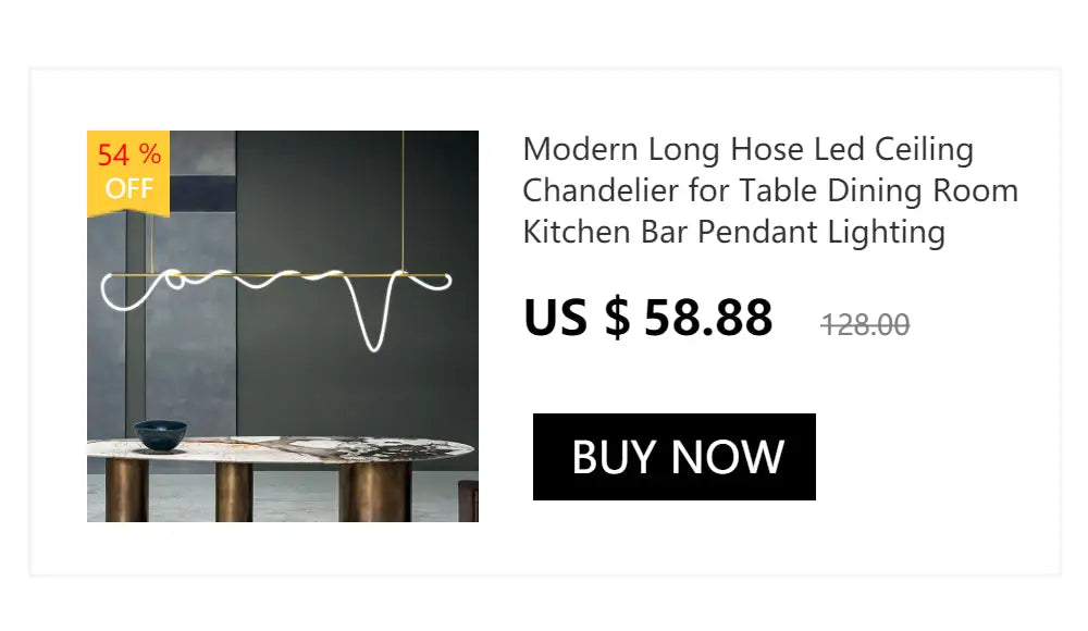 Modern gold curved contemporary led chandelier dining room light