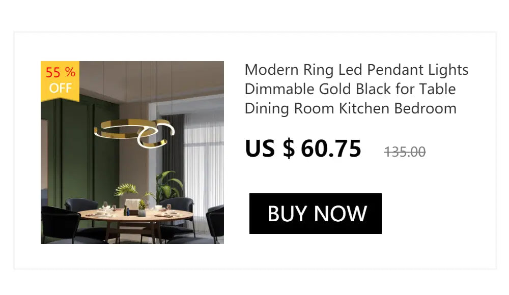 Modern gold curved contemporary led chandelier dining room light
