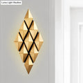Modern gold diamond led wall lamp bedroom light fixture