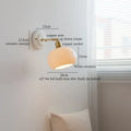 White and gold copper ceramic led wall lamp for living room