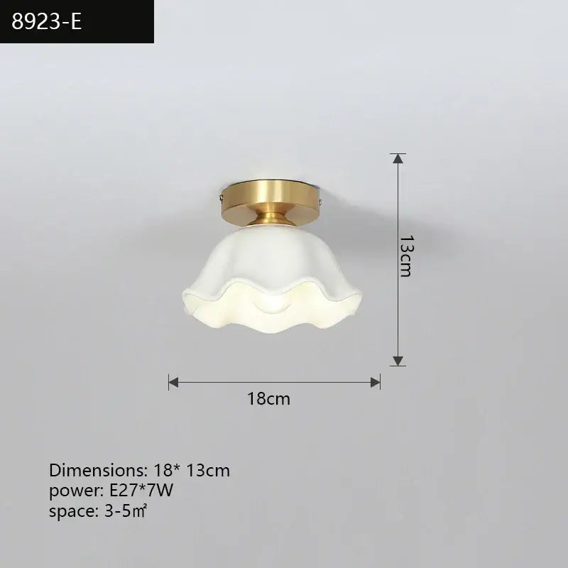 Modern decorbites copper chandelier hallway led ceiling lamp