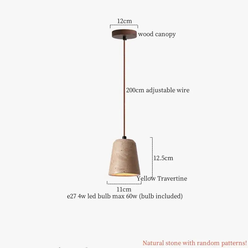 Decorbites cream glass led pendant light with wood ears for bedroom