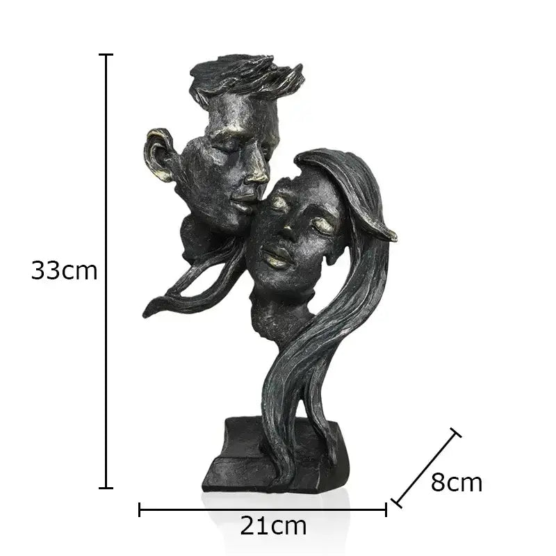 Decorbites creative thinker silver & gold modern sculpture desk decor