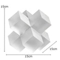 Decorbites cross crystal black geometric interlocking sculpture living room decor