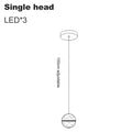 Decorbites crystal ball chandelier dining room led pendant light
