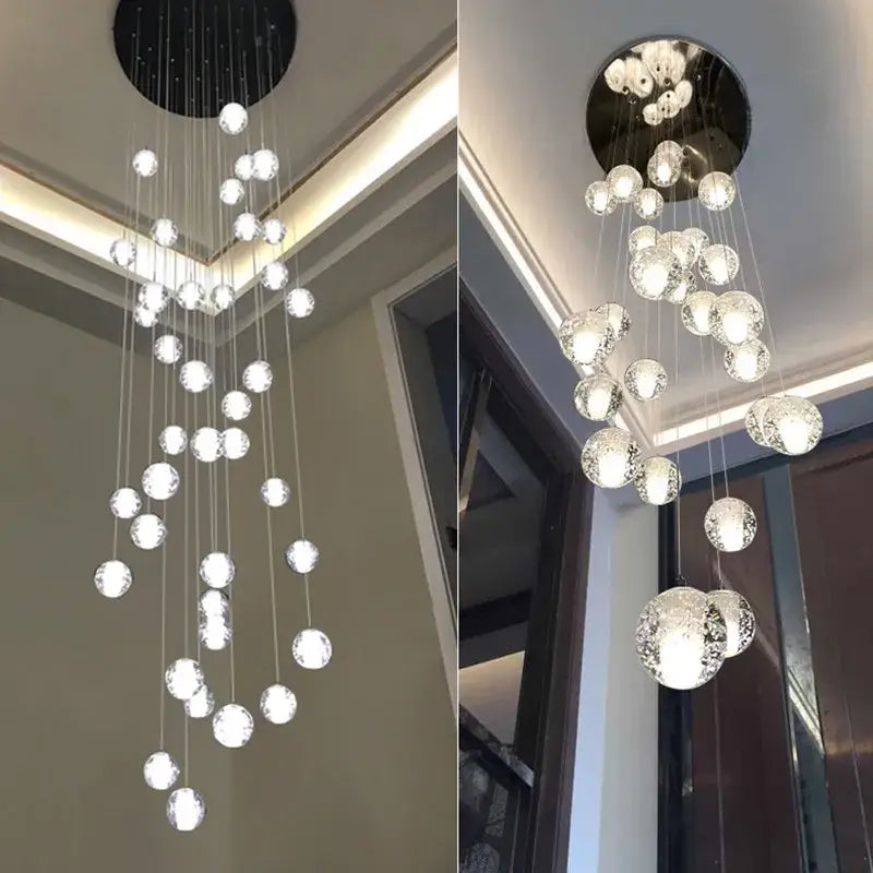 Decorbites crystal ball chandelier dining room led pendant light