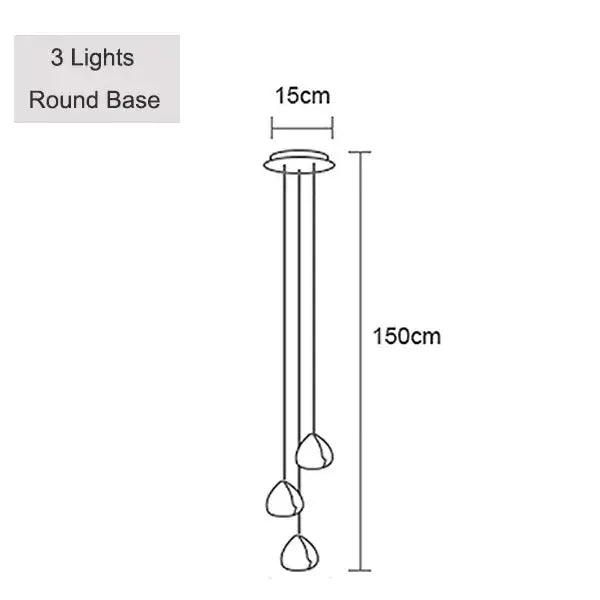 Decorbites crystal ball chandelier staircase pendant light for dining room