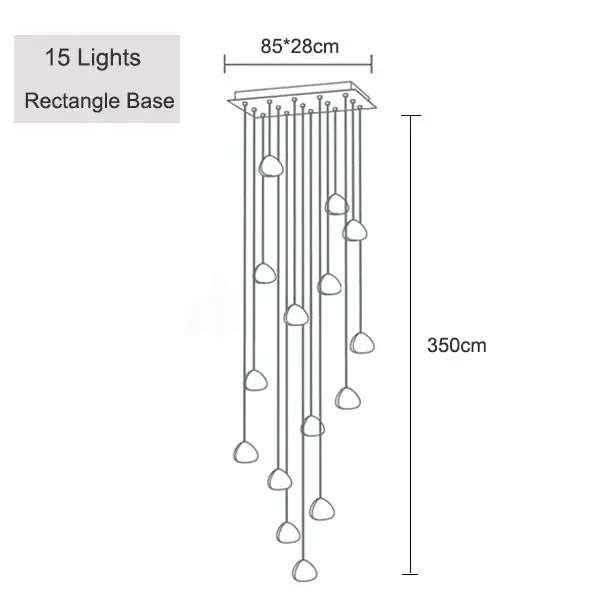 Decorbites crystal ball chandelier staircase pendant light for dining room