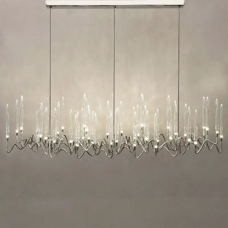 Decorbites crystal branch chandelier gold dining room led light