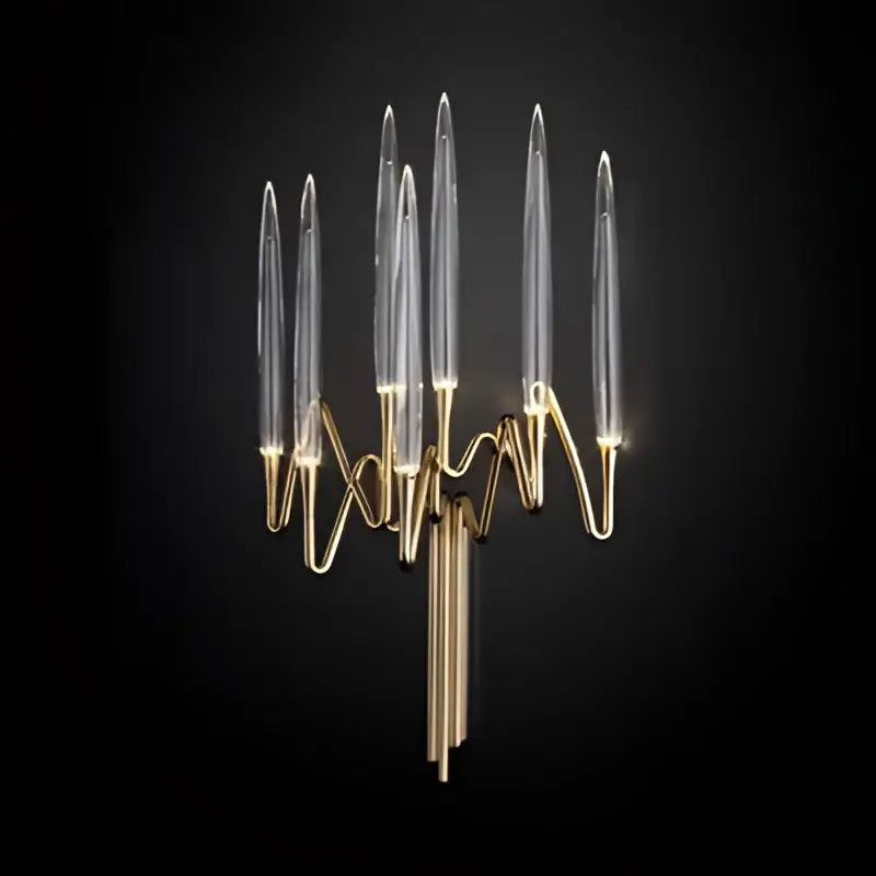Decorbites crystal branch chandelier gold dining room led light