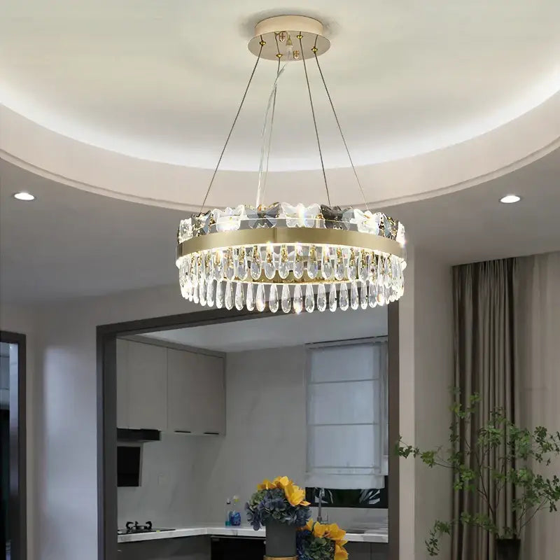 Decorbites crystal butterfly living room luxury gold chandelier