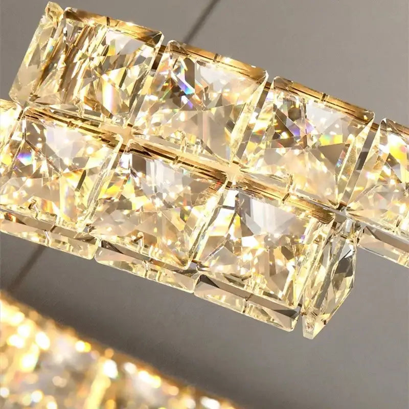 Modern decorbites crystal ceiling chandelier living room led light