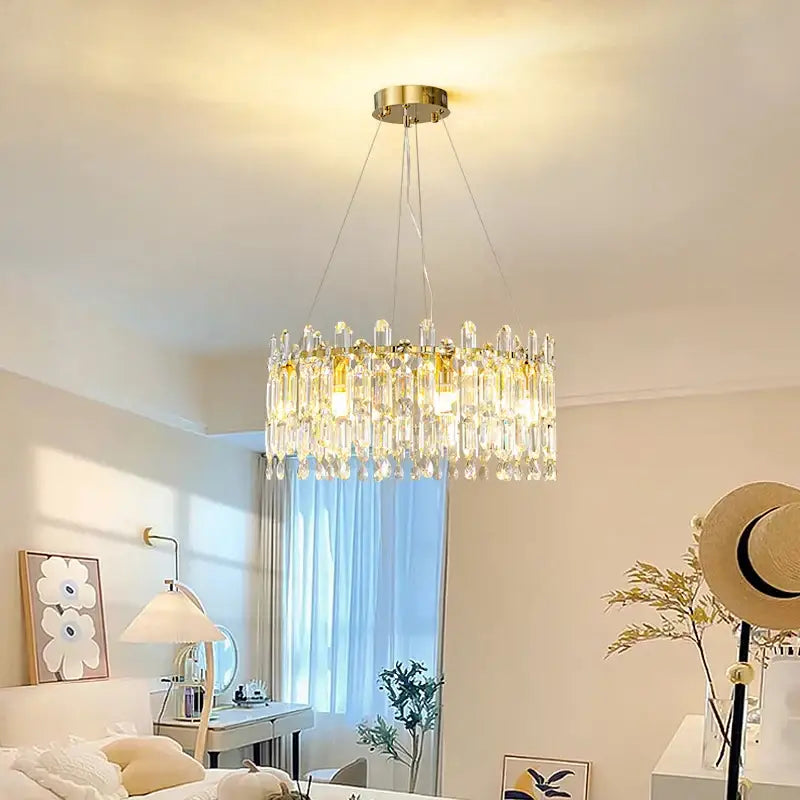Postmodern gold decorbites crystal ceiling chandelier living room