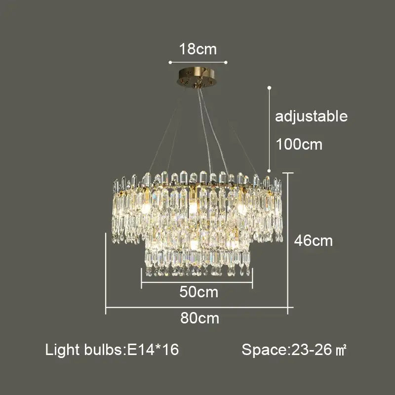 Postmodern gold decorbites crystal ceiling chandelier living room