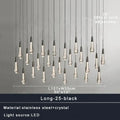 Modern crystal teardrop pendant lights for dining room