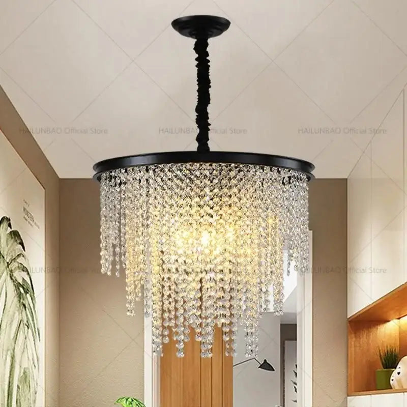 Post-modern gold decorbites crystal chandelier living room lighting