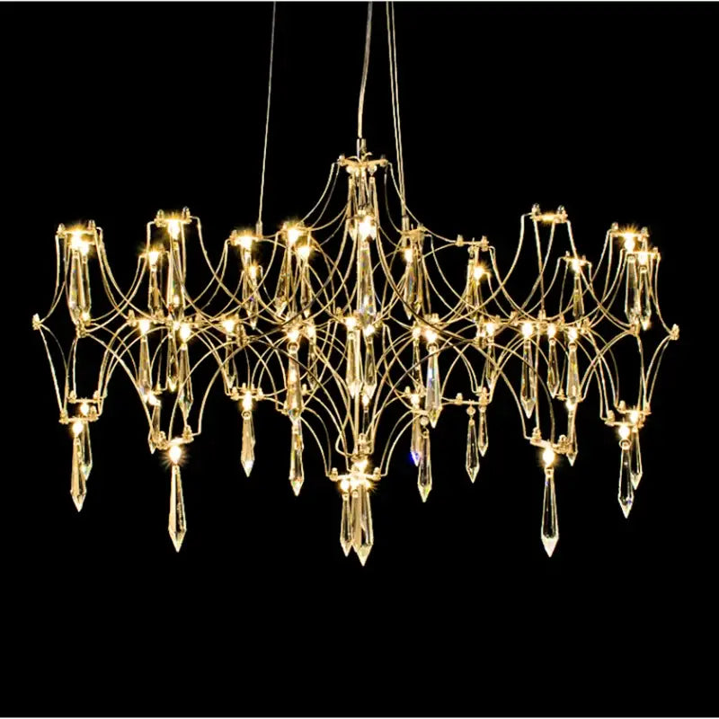 Gold decorbites crystal chandelier pendant light for dining room