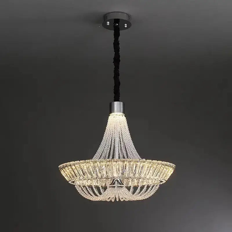 Modern chrome & gold decorbites crystal chandelier for living room