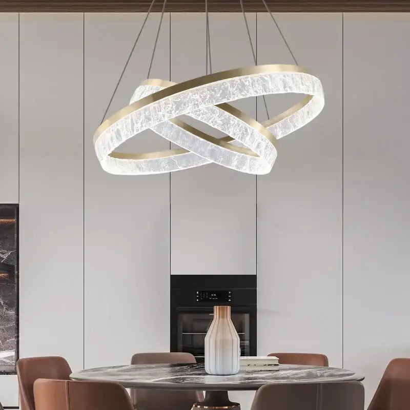 Modern gold decorbites crystal chandelier – dining room pendant light
