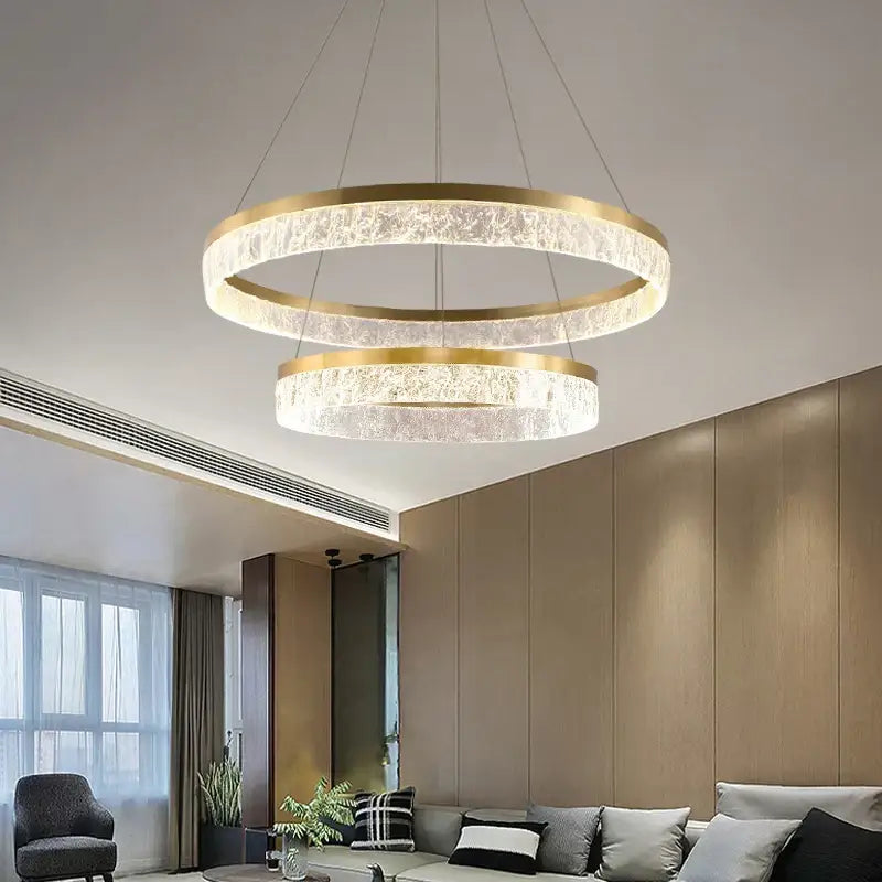 Modern gold decorbites crystal chandelier – dining room pendant light
