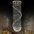 Modern faceted sphere crystal chandelier for villa staircase hall